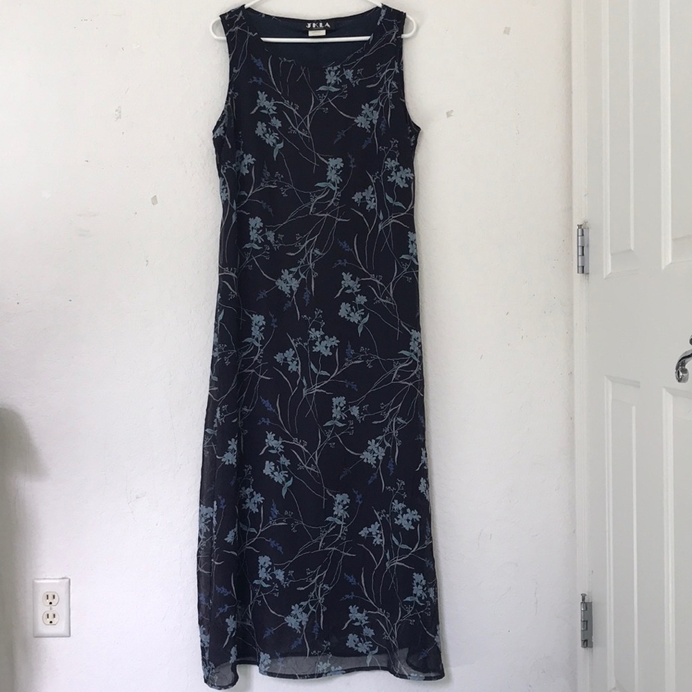 Floral Blue Dress